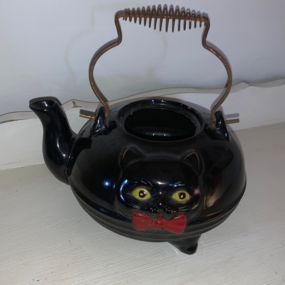 Vintage Accents Vintage Black Cat Teapot Poshmark